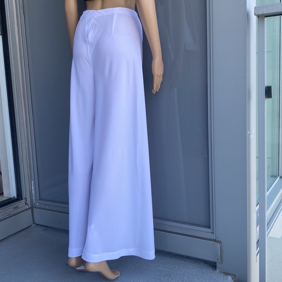 White Vintage Palazzo Pants - Picture 3 of 9